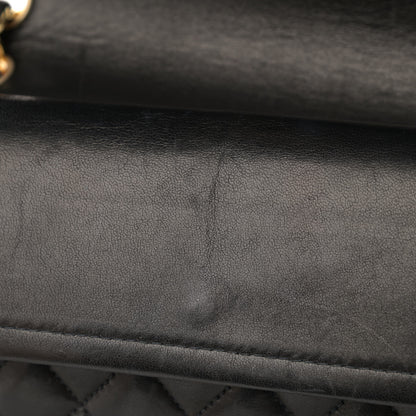 Chanel Lambskin Quilted Medium Double Flap Navy 12 of 13