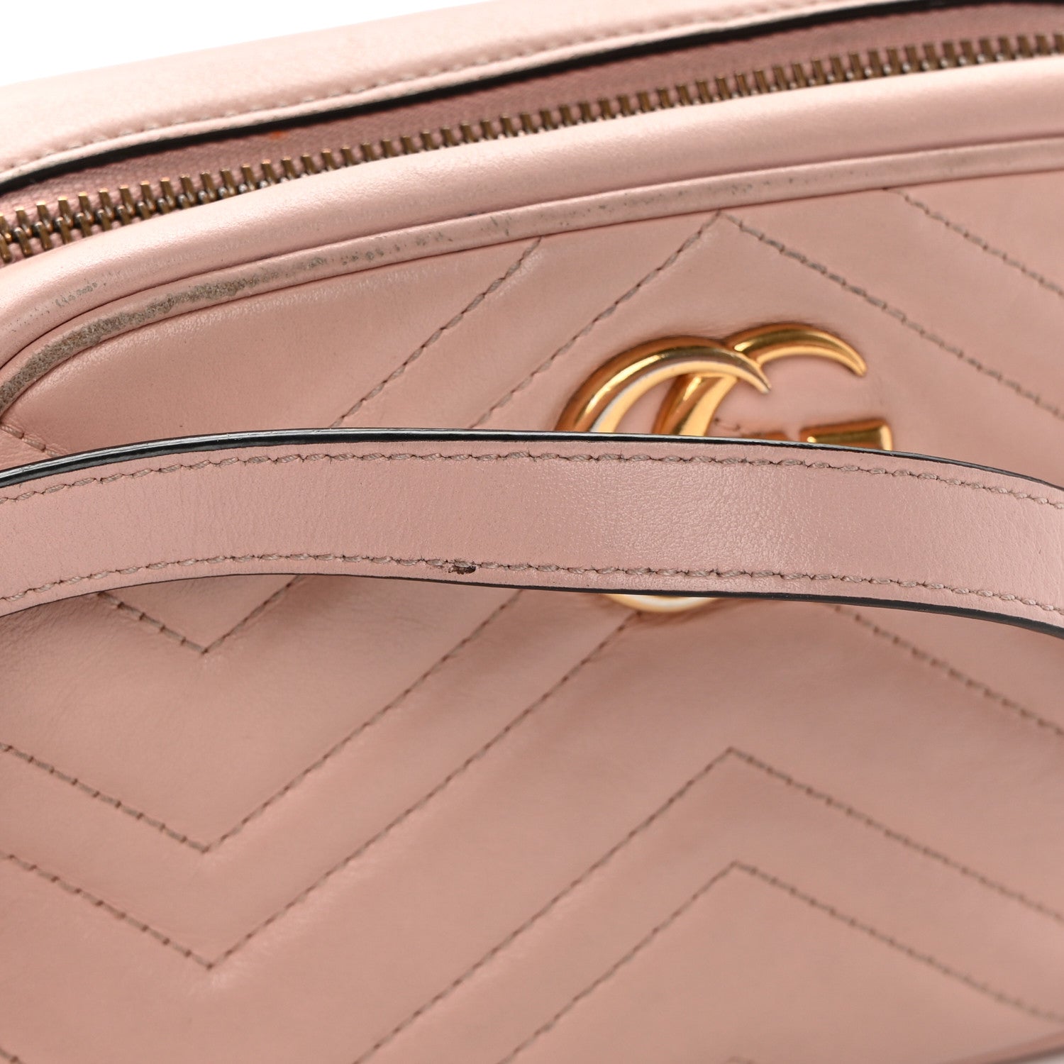 Gucci Calfskin Matelasse Mini GG Marmont Chain Shoulder Bag Perfect Pink 22 of 24
