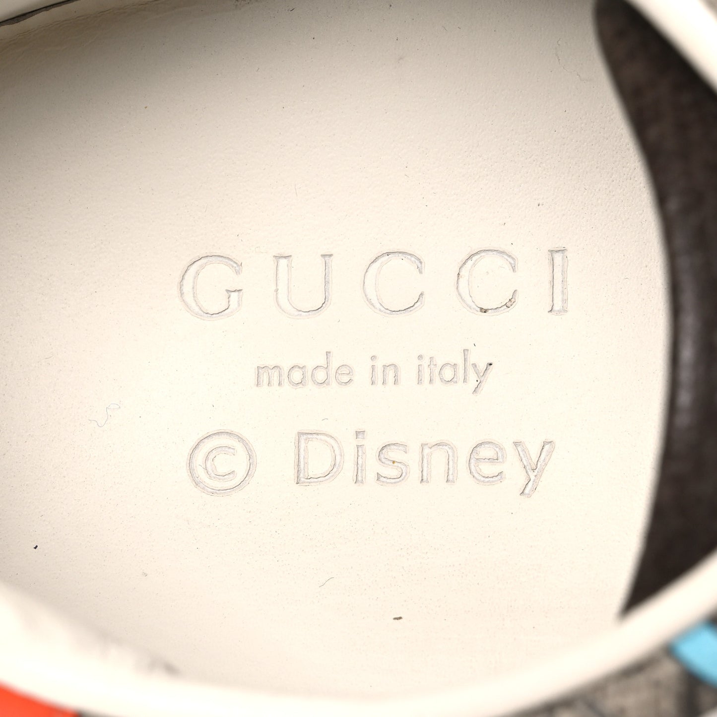 X DISNEY GG Supreme Monogram Web Donald Duck Womens Ace Sneakers 35 Beige New Acero Orange