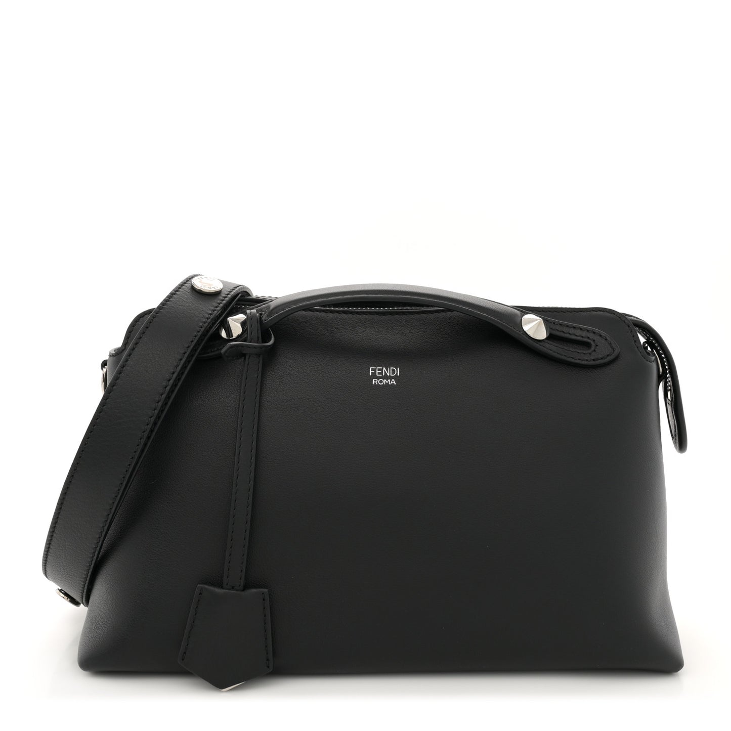 Vitello Dolce Marmol Medium By The Way Boston Bag Black