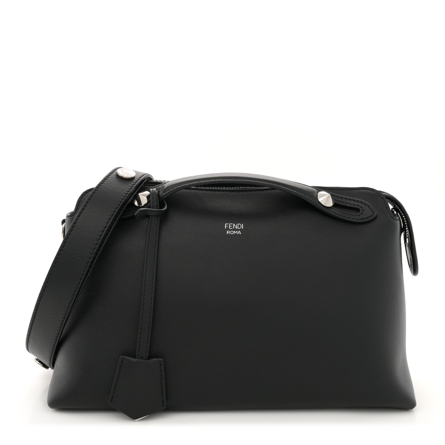 Fendi Vitello Dolce Marmol Medium By The Way Boston Bag Black 1 of 12