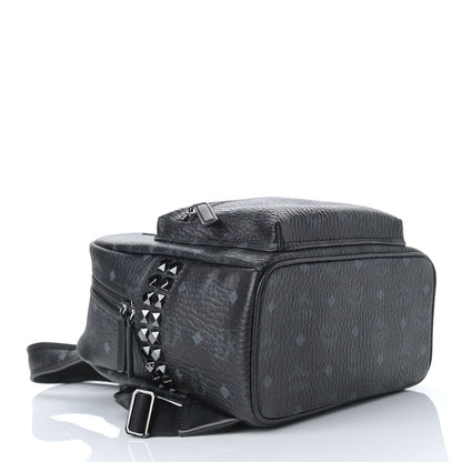 MCM Visetos Small Side Stud Stark Backpack Black 3 of 12