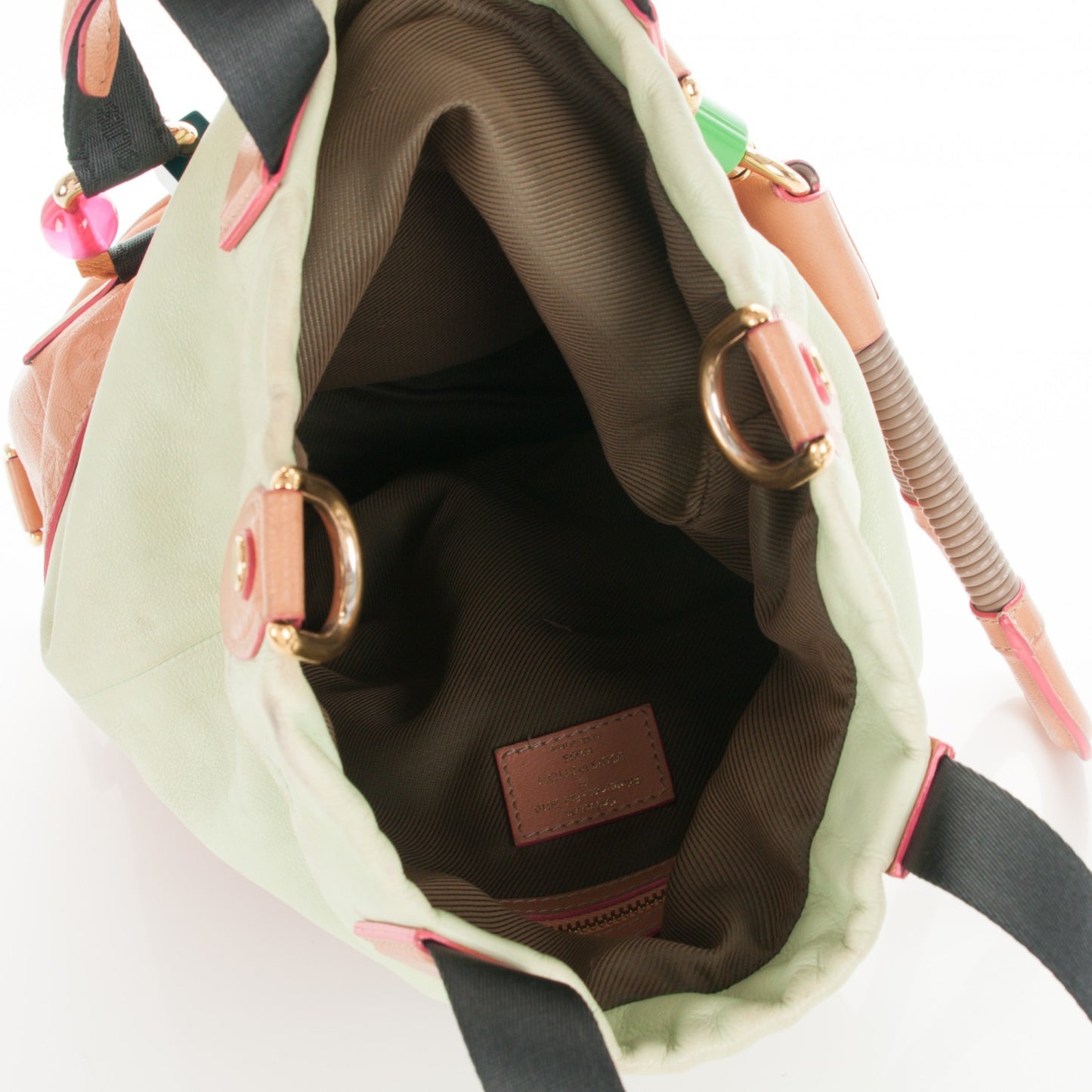Monogram Leather Underground Duffle Bag Rose