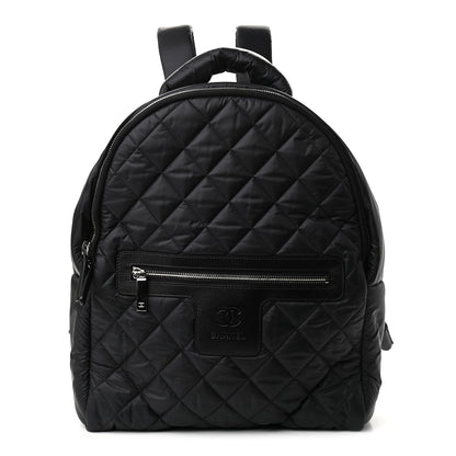 Chanel Nylon Quilted Coco Cocoon Backpack Black 1 of 8