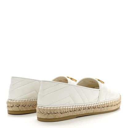 Gucci Nappa Matelasse GG Marmont Espadrilles 38 Great White 4 of 10