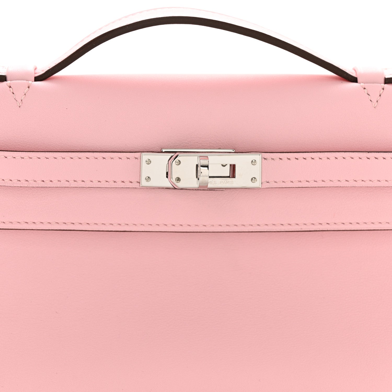Hermes Swift Kelly Pochette Clutch Rose Sakura 8 of 11