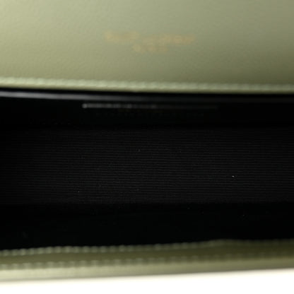 Saint Laurent Grain De Poudre Medium Classic Monogram Kate Satchel Light Sage 5 of 9