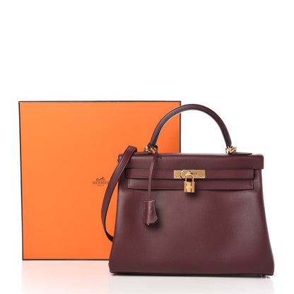 Hermes Evercolor Kelly Retourne 32 Bordeaux 12 of 12