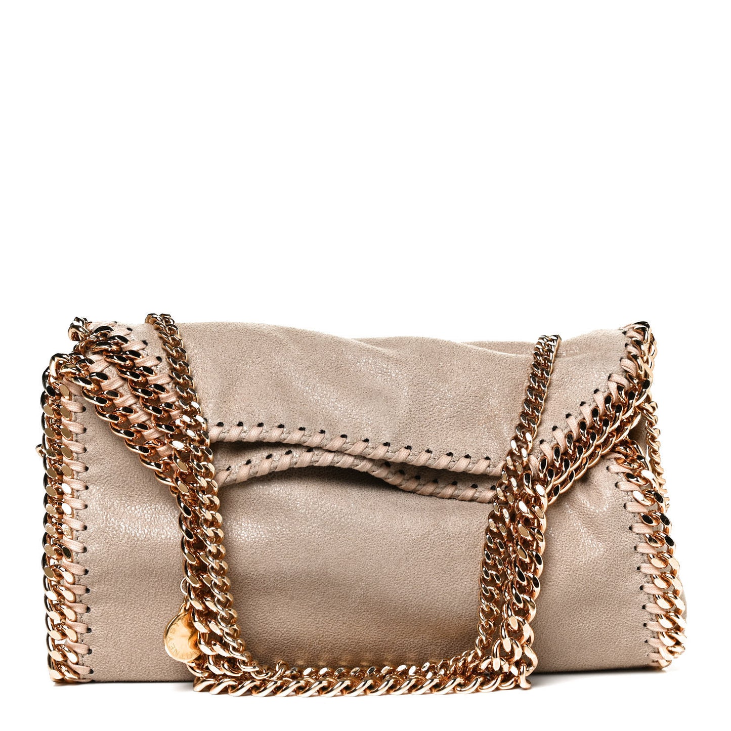 Mini Falabella Fold Over Tote Clotted Cream