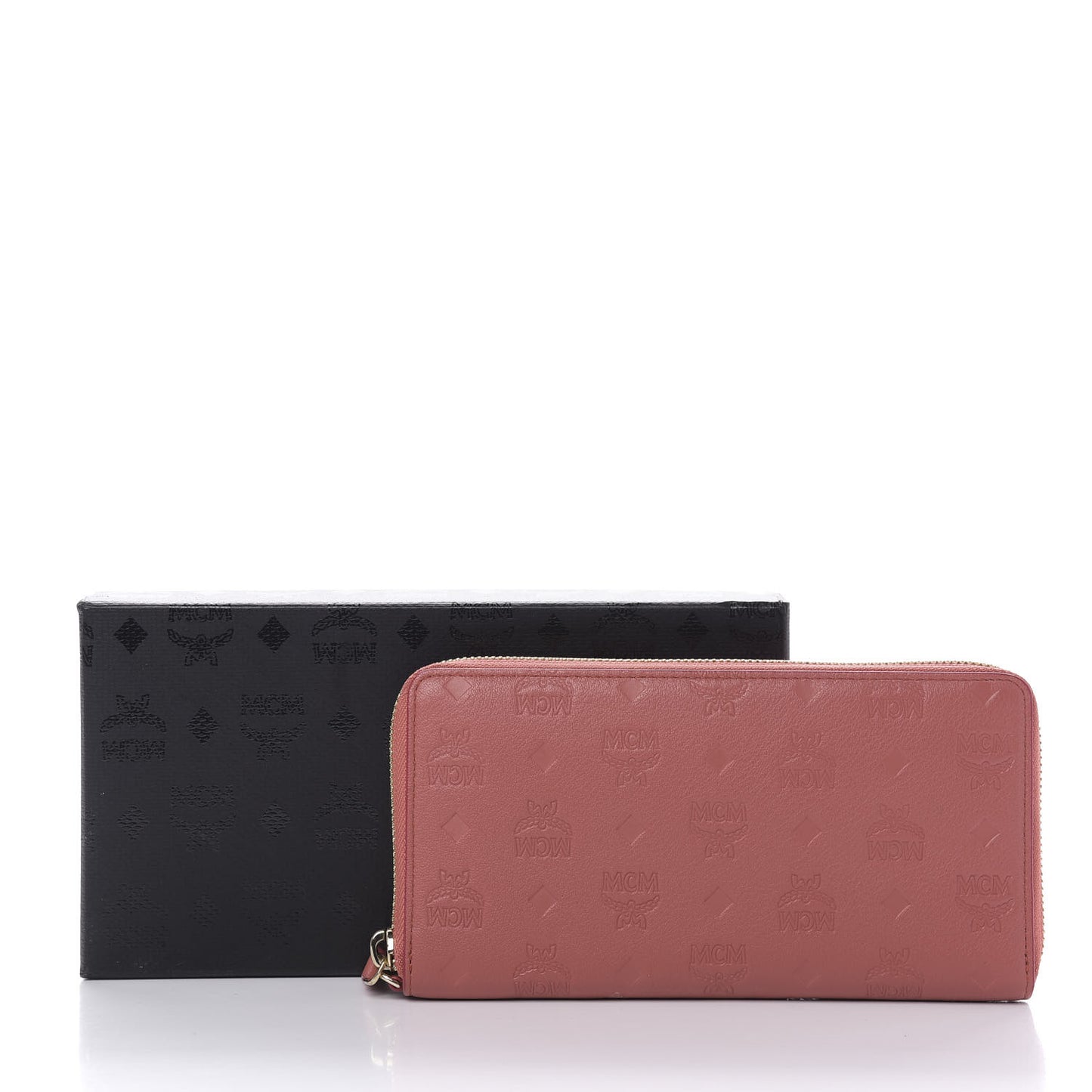 Calfskin Ottomar Monogram Klara Zip Wallet Cocoa
