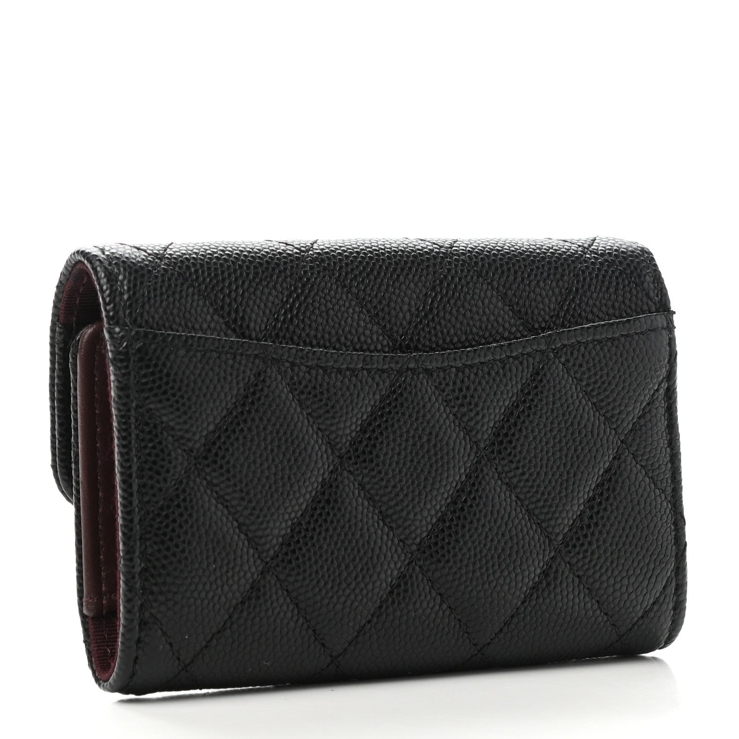 Chanel Caviar Quilted Classic 4 Key Holder Wallet Black 3 of 11
