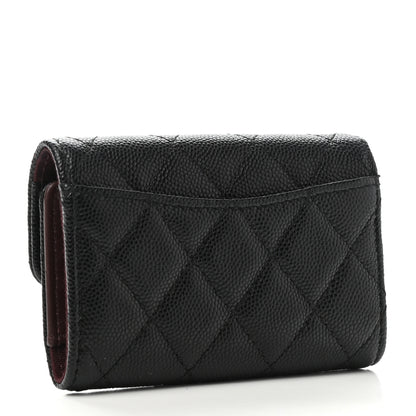 Chanel Caviar Quilted Classic 4 Key Holder Wallet Black 3 of 11
