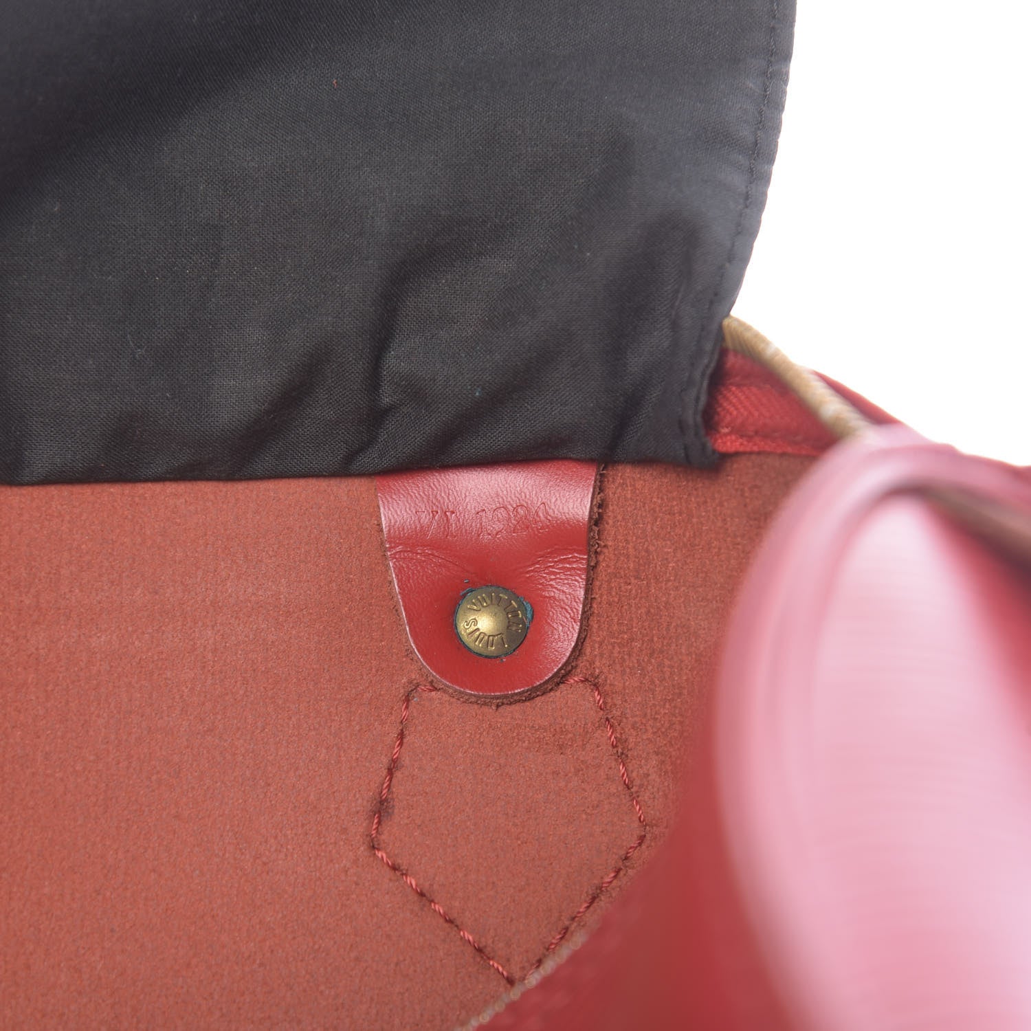 Louis Vuitton Epi Speedy 30 Castillan Red 7 of 16