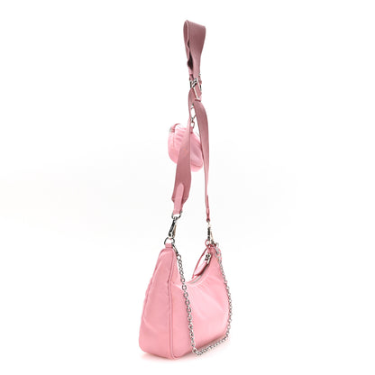 Prada Nylon Re-Edition 2005 Shoulder Bag Alabastro 3 of 11