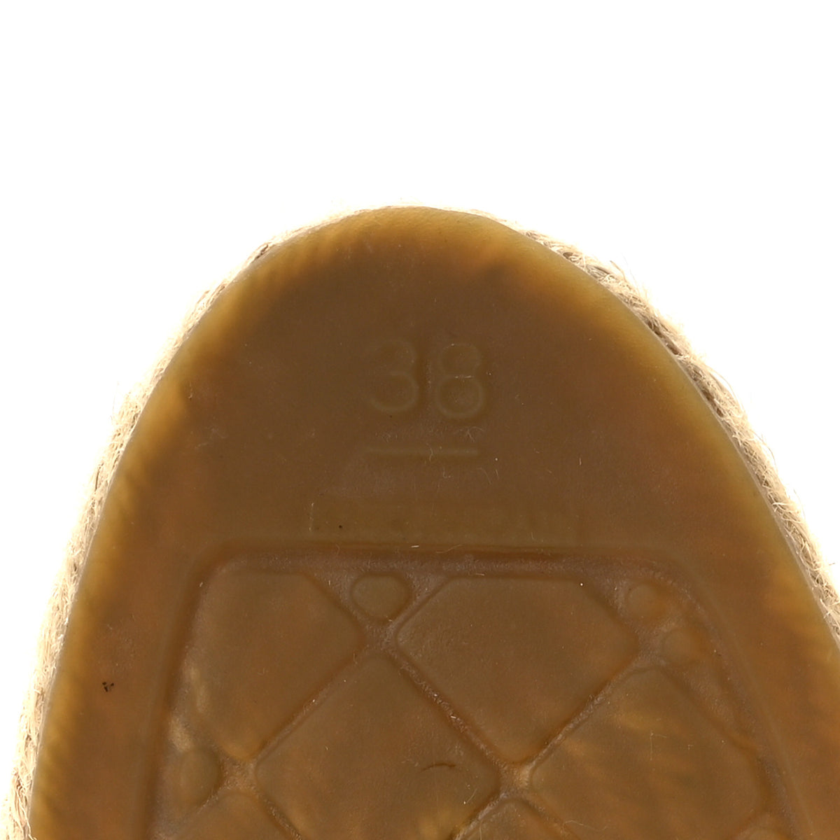 Chanel Woven Fabric Grosgrain CC Espadrilles 38 White Black 8 of 10