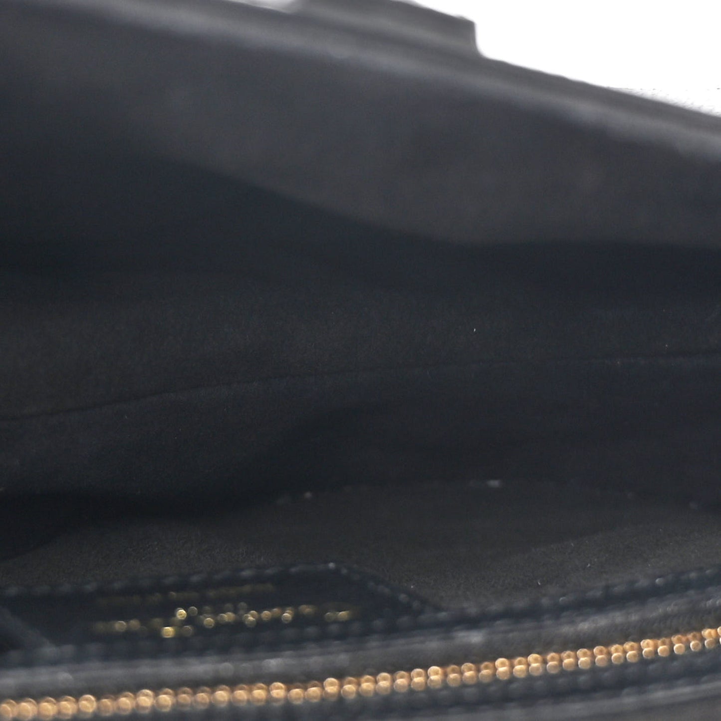 Grained Calfskin Saddle Bag Black