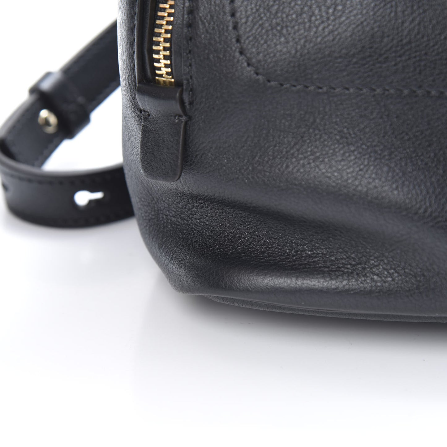 Suede Calfskin Medium Faye Backpack Black