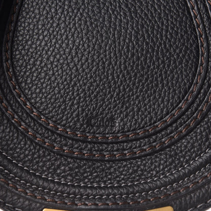 Chloe Calfskin Mini Marcie Round Crossbody Bag Black 8 of 10