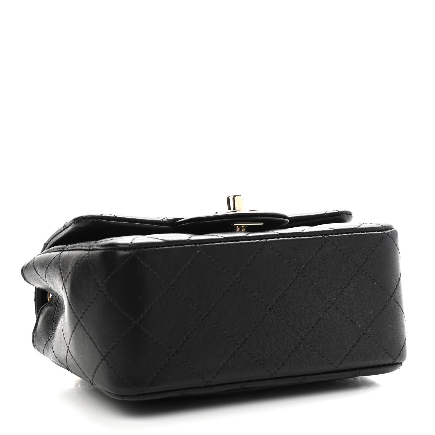 Chanel Lambskin Quilted Mini Square Flap Black 4 of 9