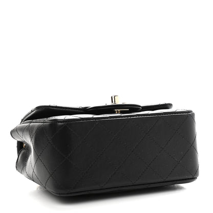 Chanel Lambskin Quilted Mini Square Flap Black 4 of 9