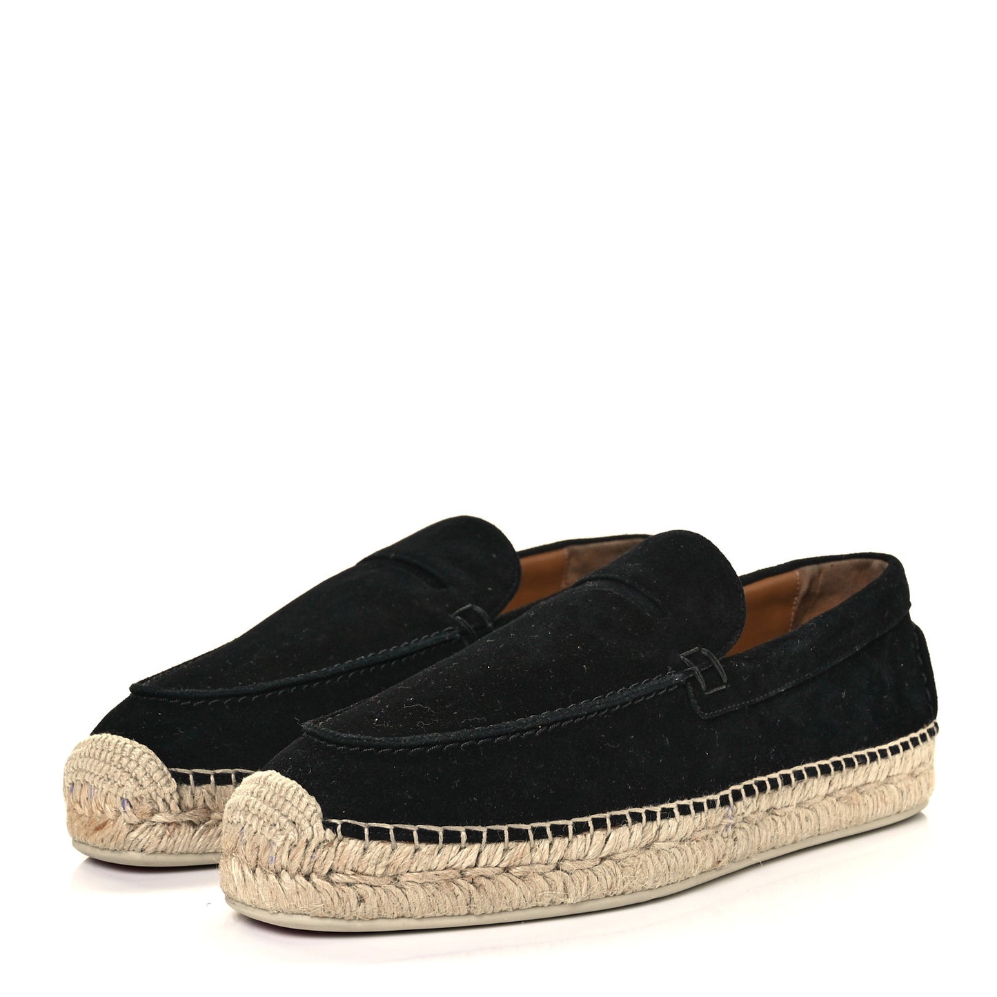 Veau Velours Mens Paquepapa Espadrilles 41 Black