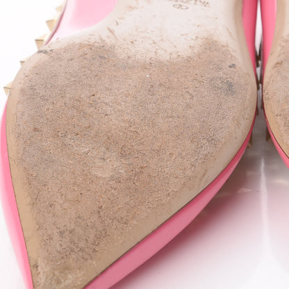 Valentino Garavani Patent Nappa Rockstud Ballerina Flats 39.5 Ninphea Poudre 16 of 20