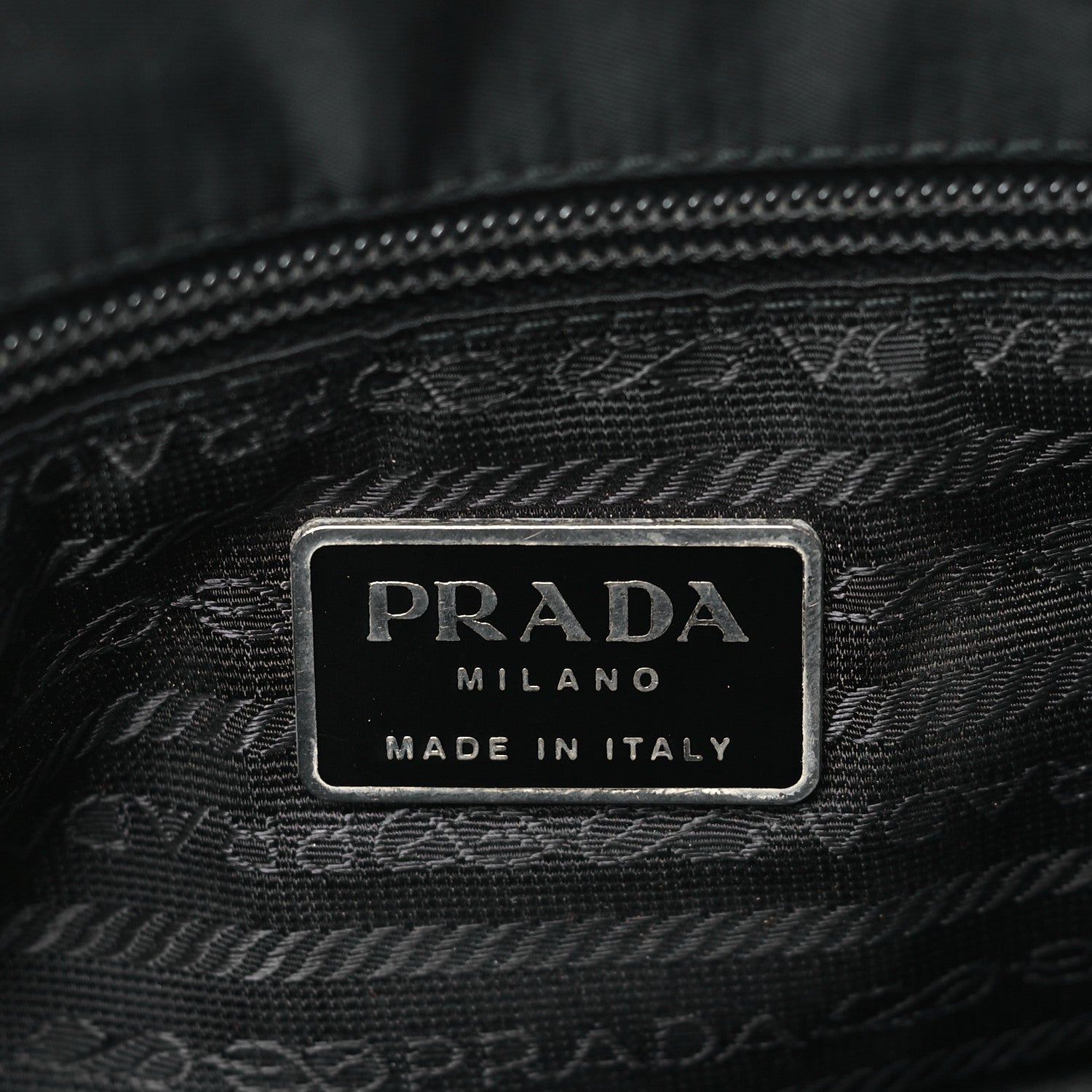 Prada Nylon Tessuto Shopping Tote Black 6 of 8