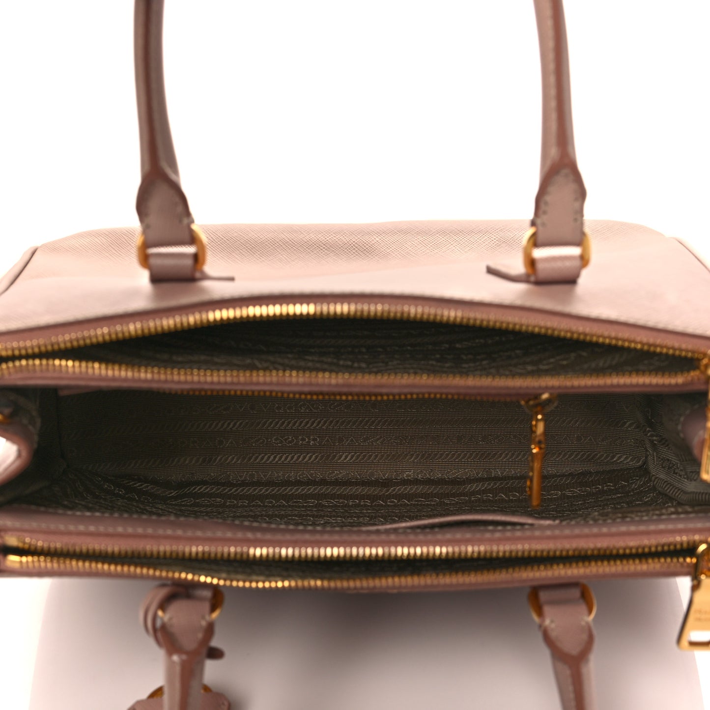 Saffiano Small Galleria Double Zip Tote Cammeo