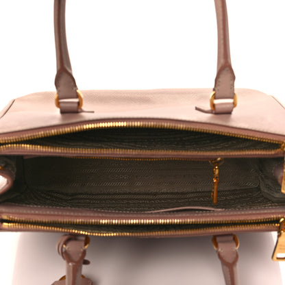 Prada Saffiano Small Galleria Double Zip Tote Cammeo 5 of 12