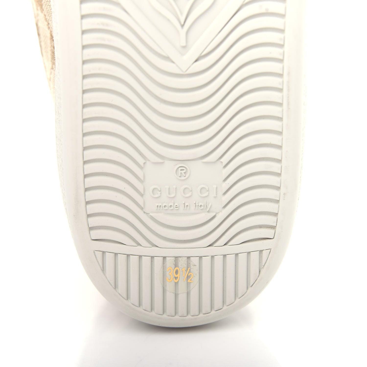 Gucci Monogram Calfskin Miro Soft Brooklyn High Top Sneakers 39.5 New Sand Dark Cipria 9 of 11