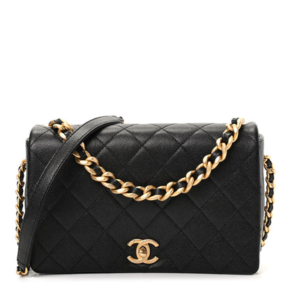 Chanel Caviar Quilted Medium Fashion Therapy Flap Bag Black 1 of 10