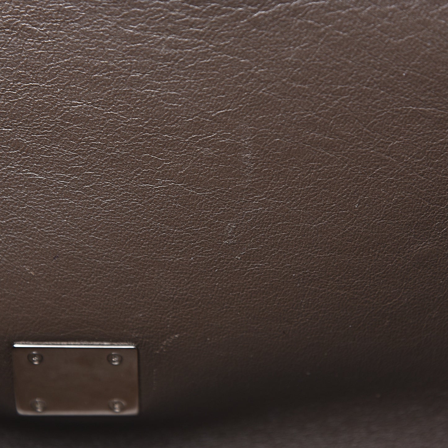 Drummed Calfskin Suede Medium Trapeze Souris