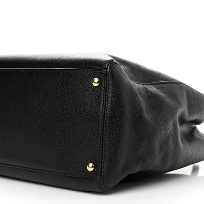 Chanel Calfskin Cerf Executive Shopper Tote Black 11 of 16