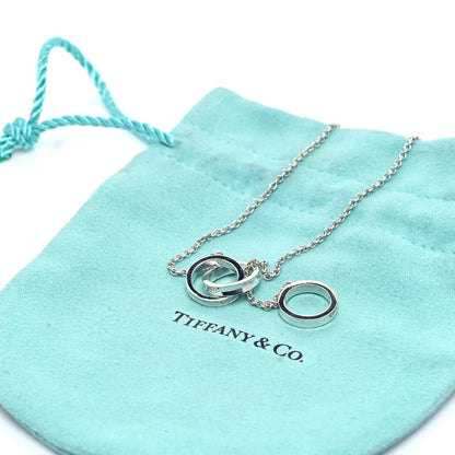 Tiffany Sterling Silver 1837 Interlocking Circles Lariat Necklace 6 of 6