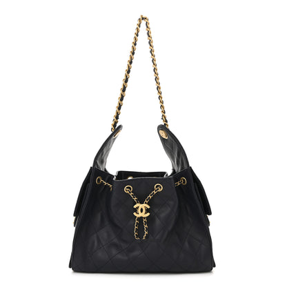 Chanel Caviar Quilted Small Chanel 25 Handbag Dark Navy 1 of 11