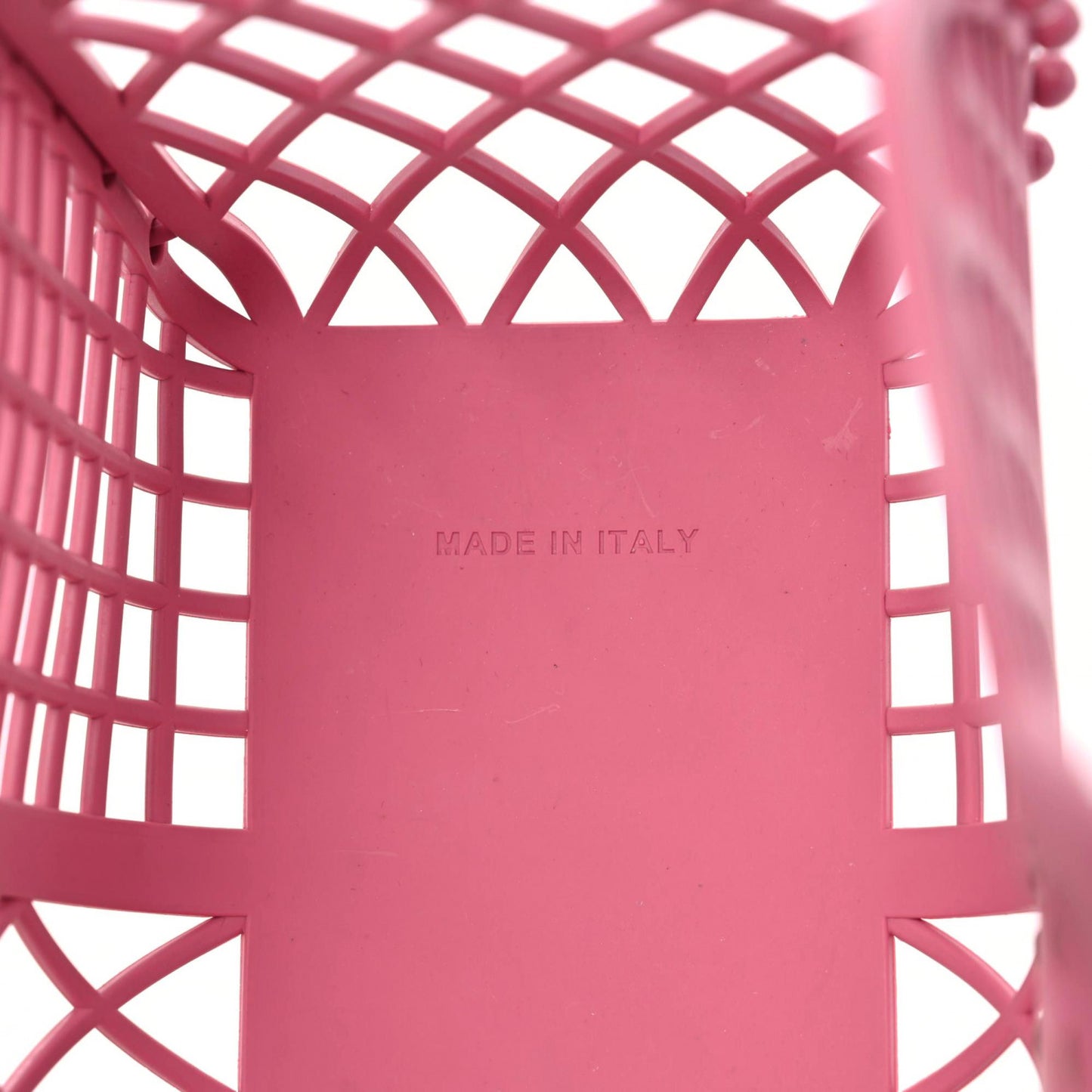 Recycled Plastic Vitello Liberty Matte Small Fendi Basket Rosa