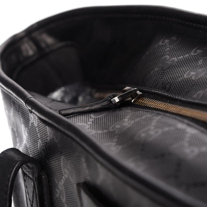 Gucci Imprime Monogram Medium Zippered Shopping Tote Black 11 of 12