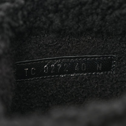Louis Vuitton Suede Calfskin Shearling Snowdrop Flat Ankle Boot 40 Black 9 of 9