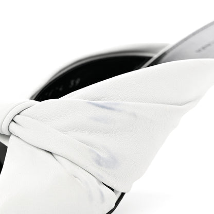 Balenciaga Smooth Nappa Drapy 80mm Slide Sandals 39 White 9 of 9