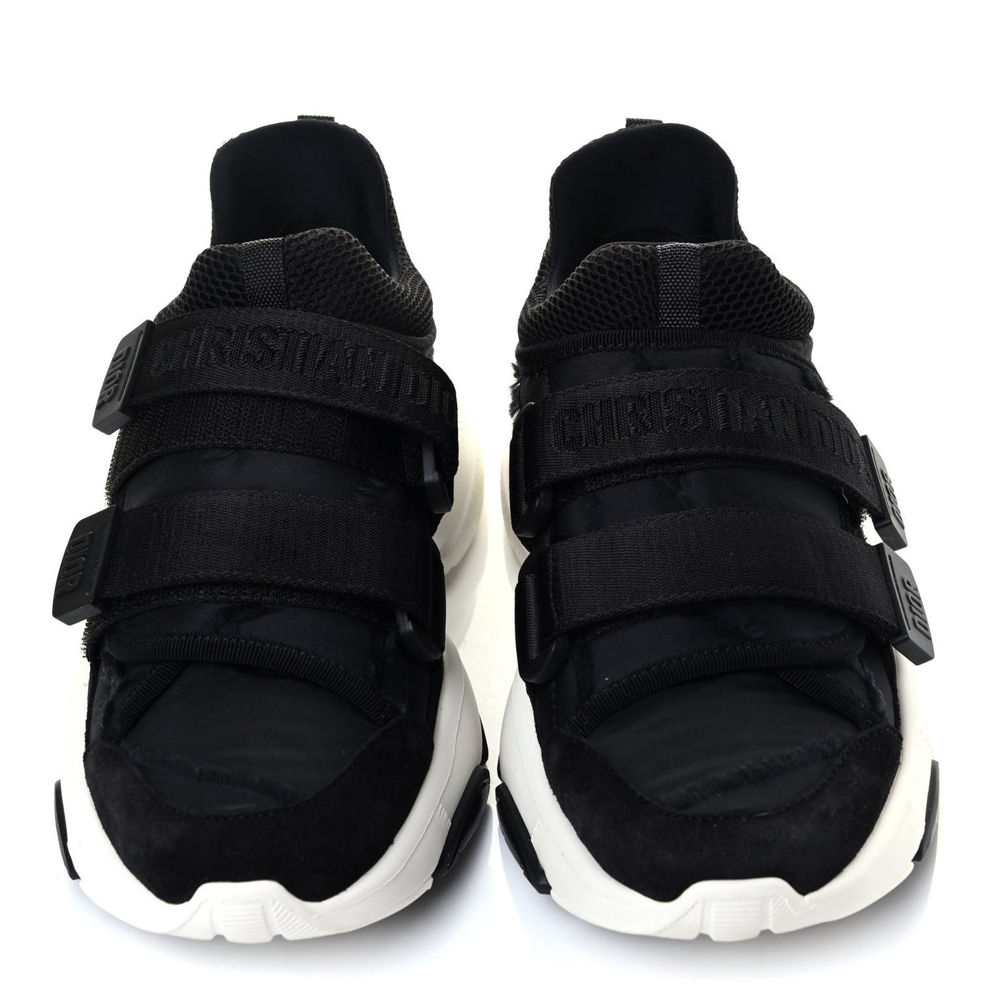 Technical Fabric Nylon Camouflage Womens D-Wander Sneakers 35 Black