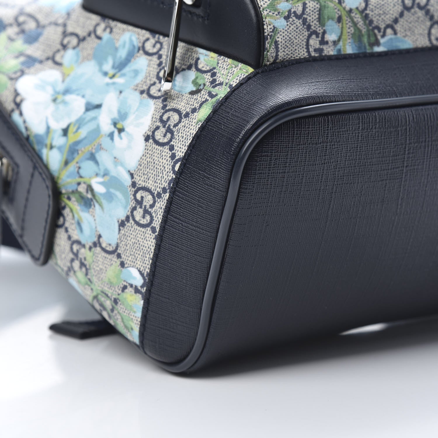 Gucci GG Supreme Monogram Blooms Small Day Backpack Blue 8 of 10