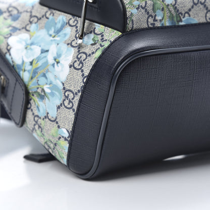 Gucci GG Supreme Monogram Blooms Small Day Backpack Blue 8 of 10