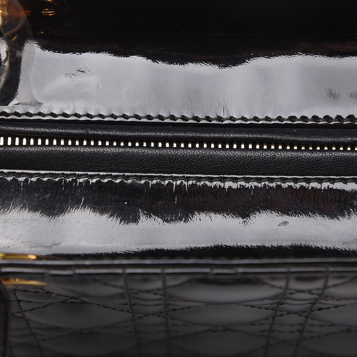 Christian Dior Patent Cannage Medium Lady Dior Black 12 of 12