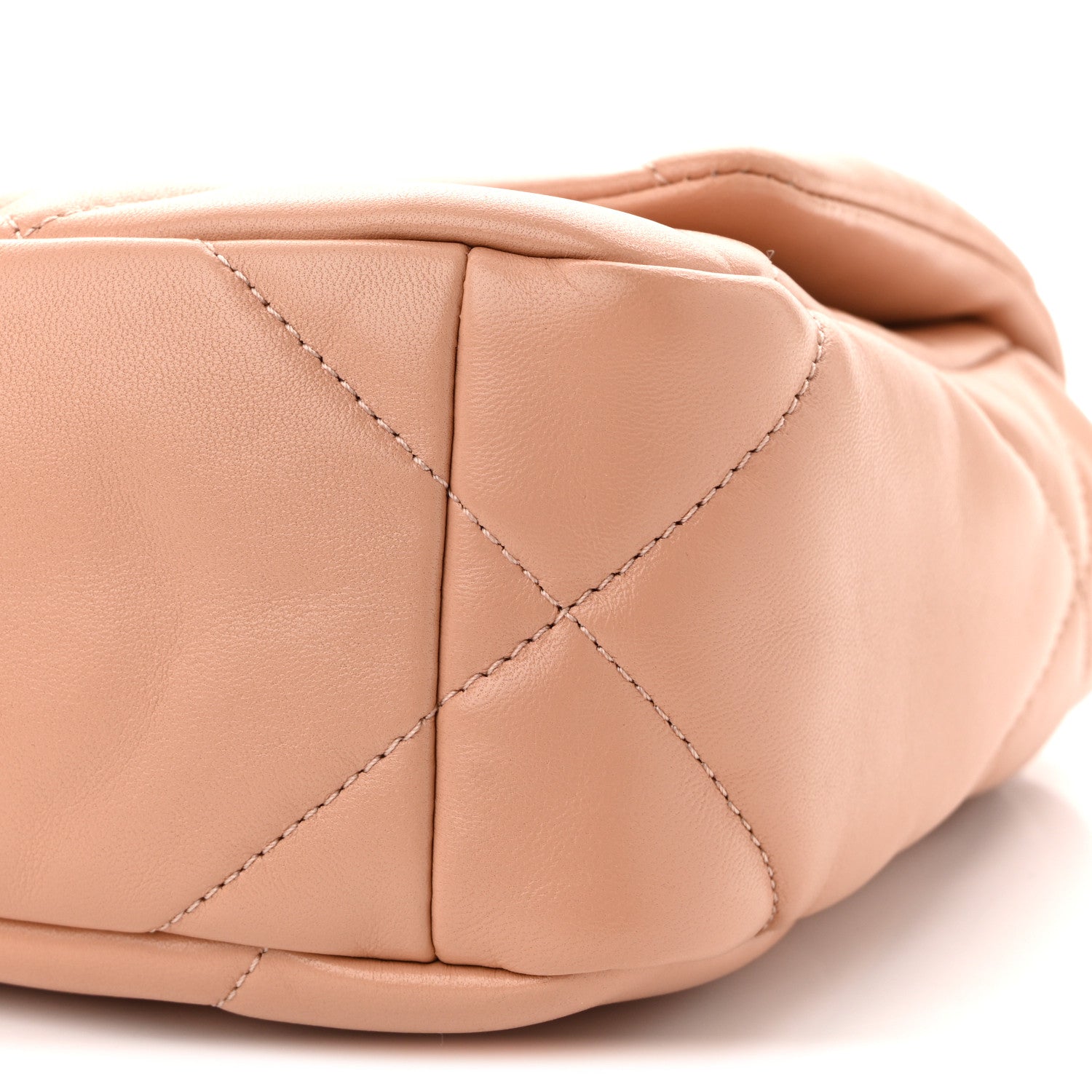 Chanel Lambskin Quilted Medium Chanel 19 Flap Beige 1883260