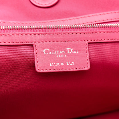 Christian Dior Coated Canvas Cannage Medium Panarea Tote Pink 6 of 15