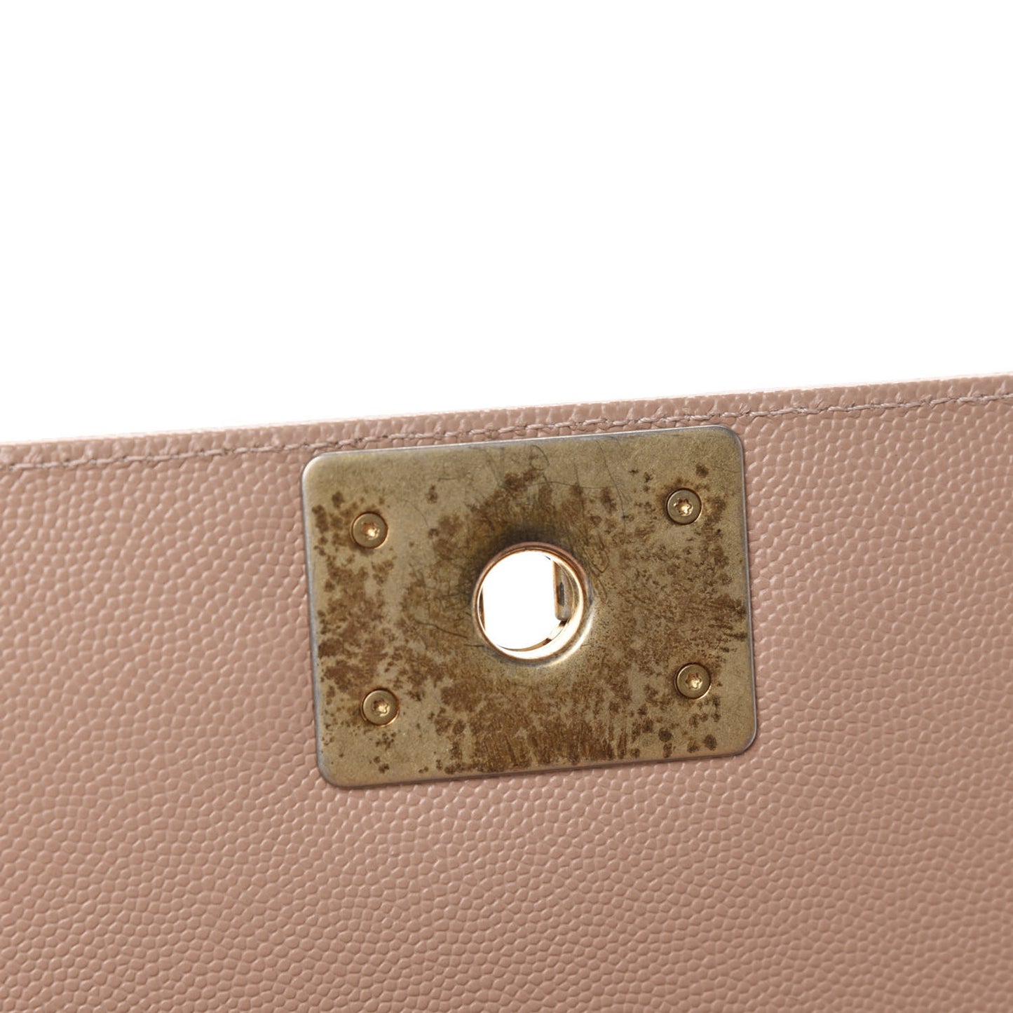 Caviar Quilted Medium Boy Flap Beige