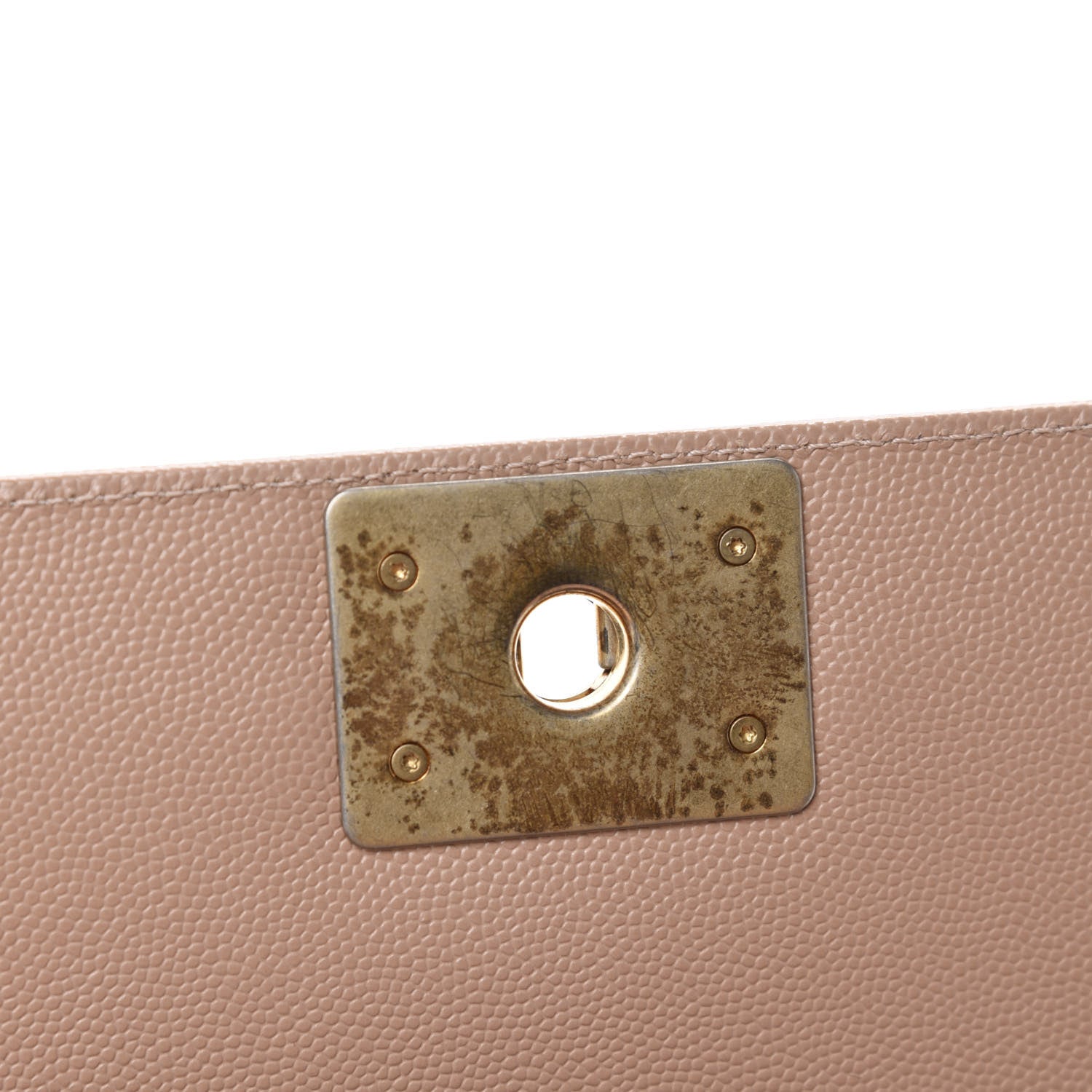 Chanel Caviar Quilted Medium Boy Flap Beige 8 of 12