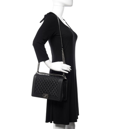 Chanel Caviar Quilted New Medium Boy Flap Black 2 of 11