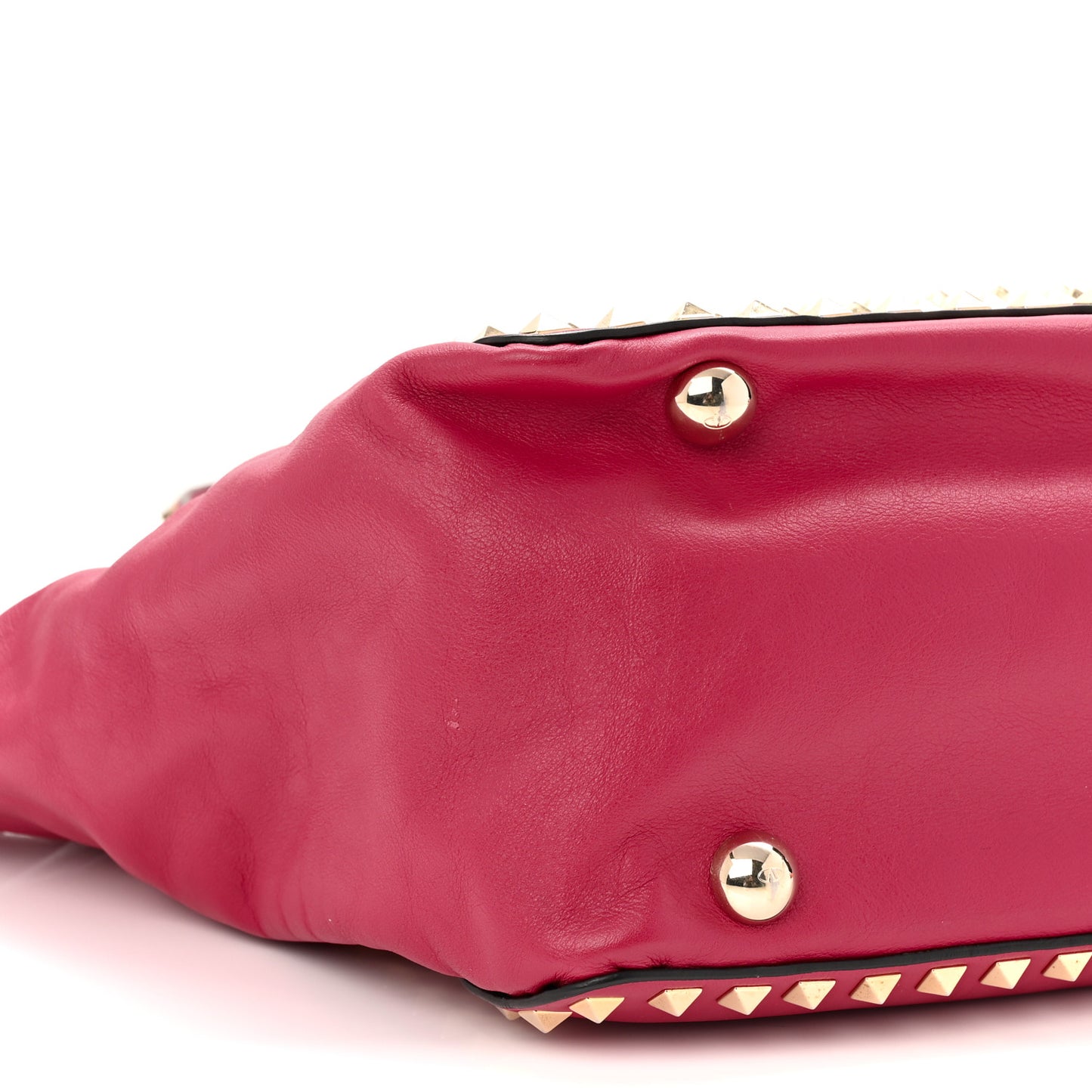Vitello Medium Rockstud All Over Tote Cyclamin