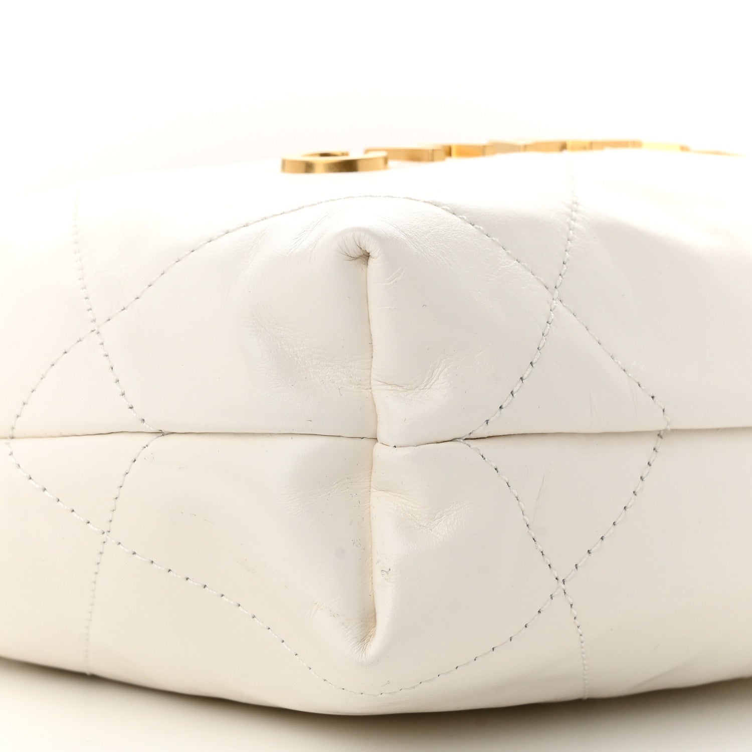 Chanel Shiny Calfskin Quilted Mini Chanel 22 White 9 of 10